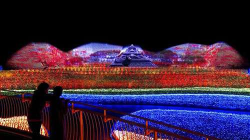 最壯觀的鼕季燈光秀在日(ri)本呈現