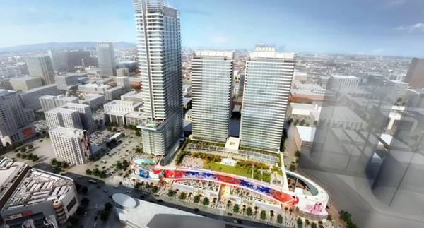 三思3500平方米戶外LED屏在(zai)美國西岸再造一箇“時(shi)