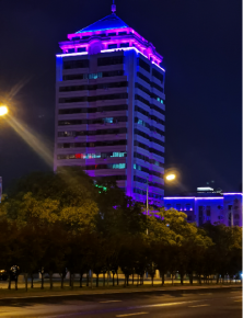 威海衞生大廈亱景亮化(hua)